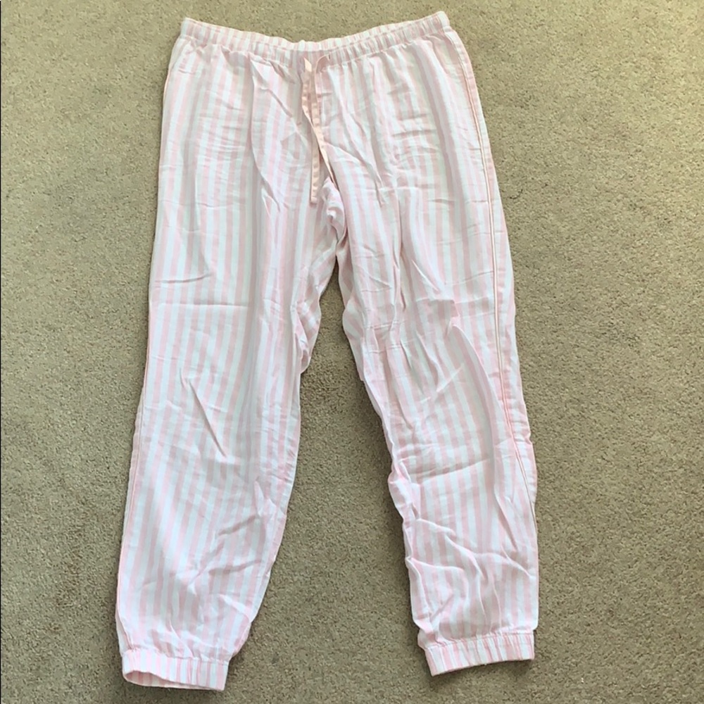 Victoria’s Secret Stripe Cotton Pajama Joggers